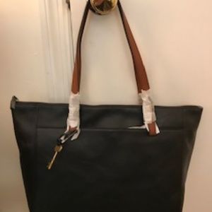 Fossil Rachel Tote Handbag in Black